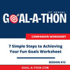 Goal-A-Thon Companion Worksheets #13