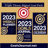 Triple ThreatDigital E-book Goal Bundle: 2023 Goals Journal, 2023 Weekly Planner & Business Marketing Calendar by Sheréa VéJauan
